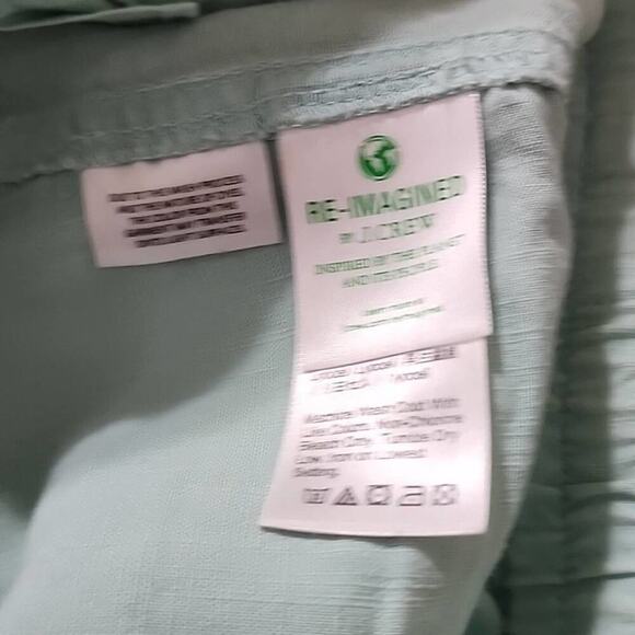 J. Crew Point Sur Seaside Shorts Linen Blend Light Mint Green Size large - Picture 11 of 12